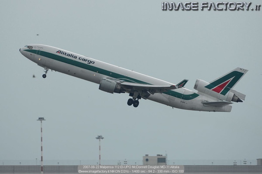 2007-08-22 Malpensa 112 EI-UPO McDonnell Douglas MD-11 Alitalia